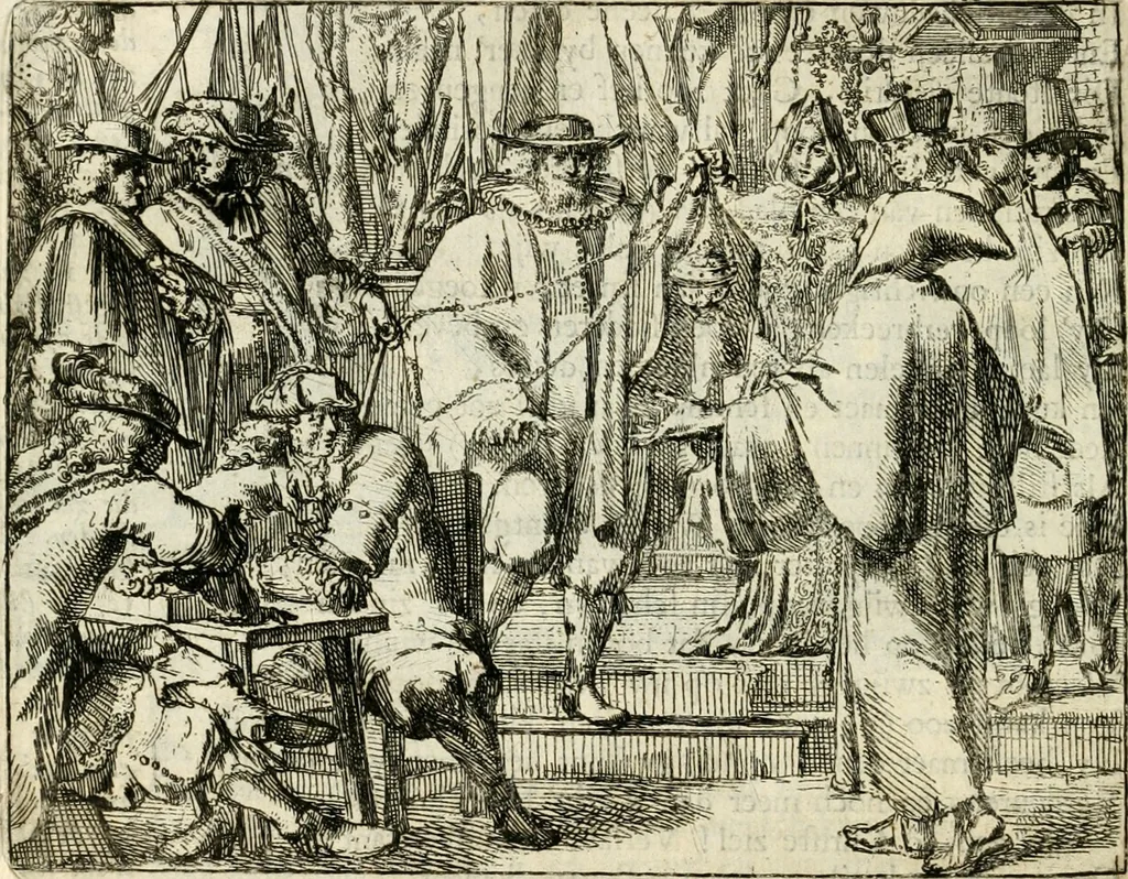 An illustration from Het voorhof der ziele : behangen met leerzaeme prenten en zinnebeelden, 1668, leaf 45