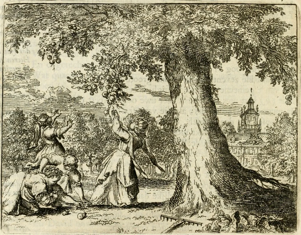 An illustration from Het voorhof der ziele : behangen met leerzaeme prenten en zinnebeelden, 1668, leaf 55