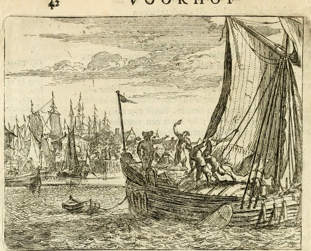 An illustration from Het voorhof der ziele : behangen met leerzaeme prenten en zinnebeelden, 1668, leaf 65