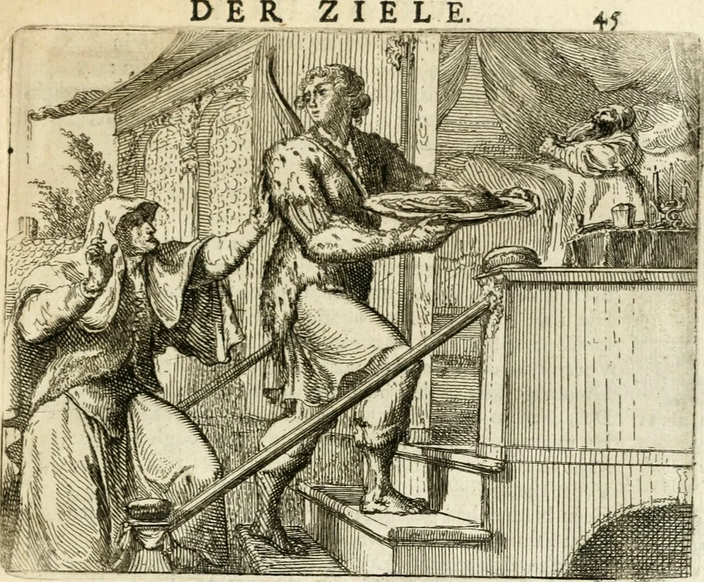 An illustration from Het voorhof der ziele : behangen met leerzaeme prenten en zinnebeelden, 1668, leaf 68