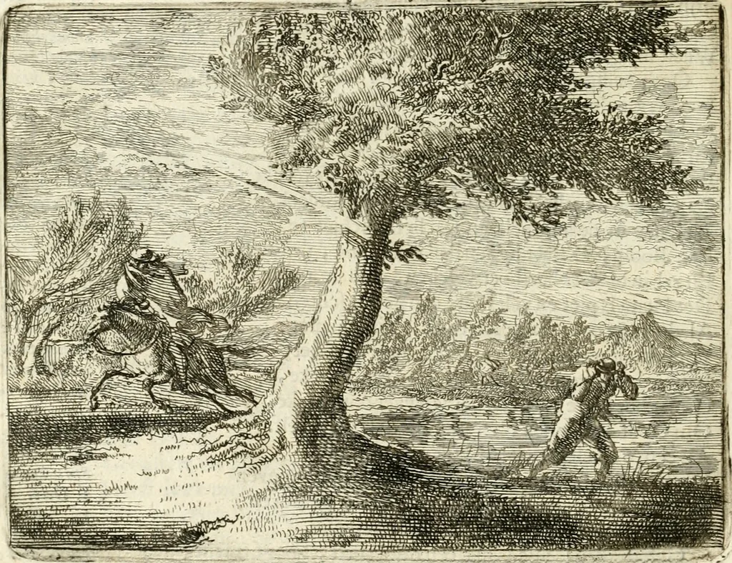 An illustration from Het voorhof der ziele : behangen met leerzaeme prenten en zinnebeelden, 1668, leaf 85