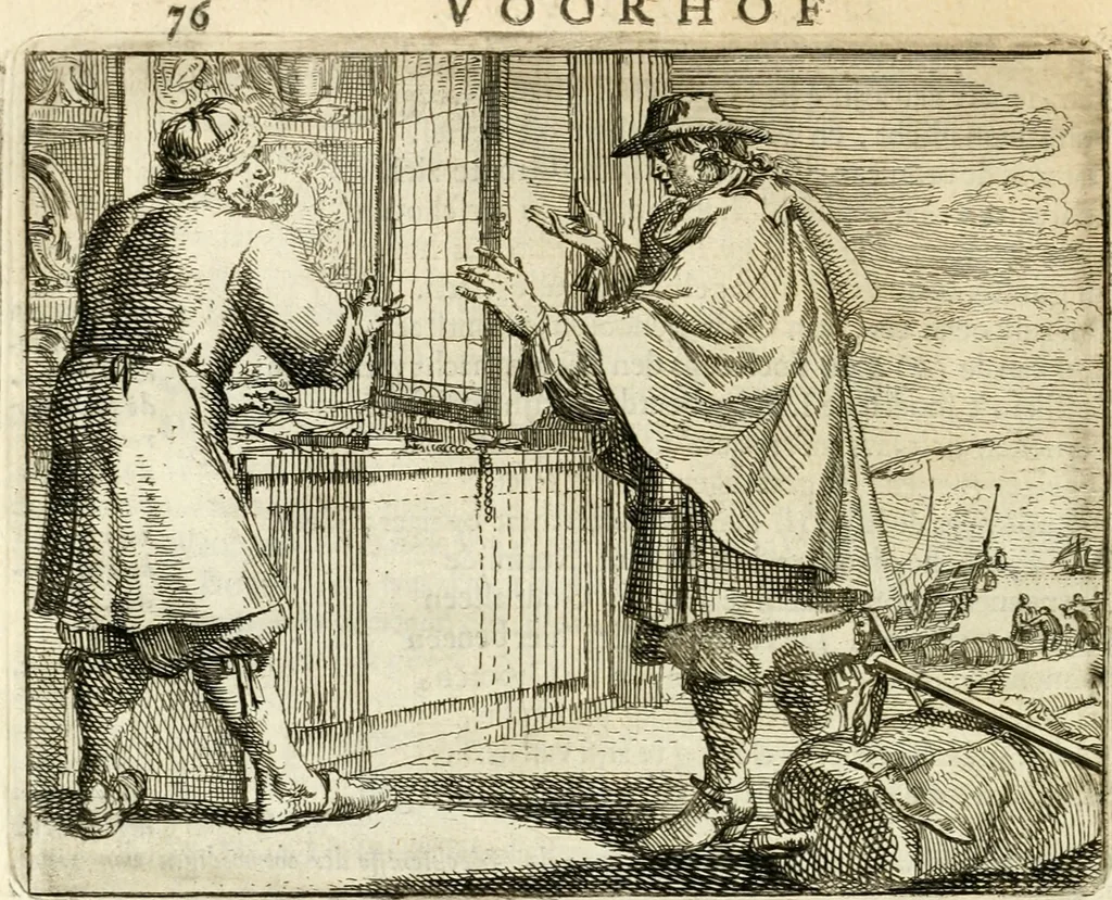 An illustration from Het voorhof der ziele : behangen met leerzaeme prenten en zinnebeelden, 1668, leaf 99