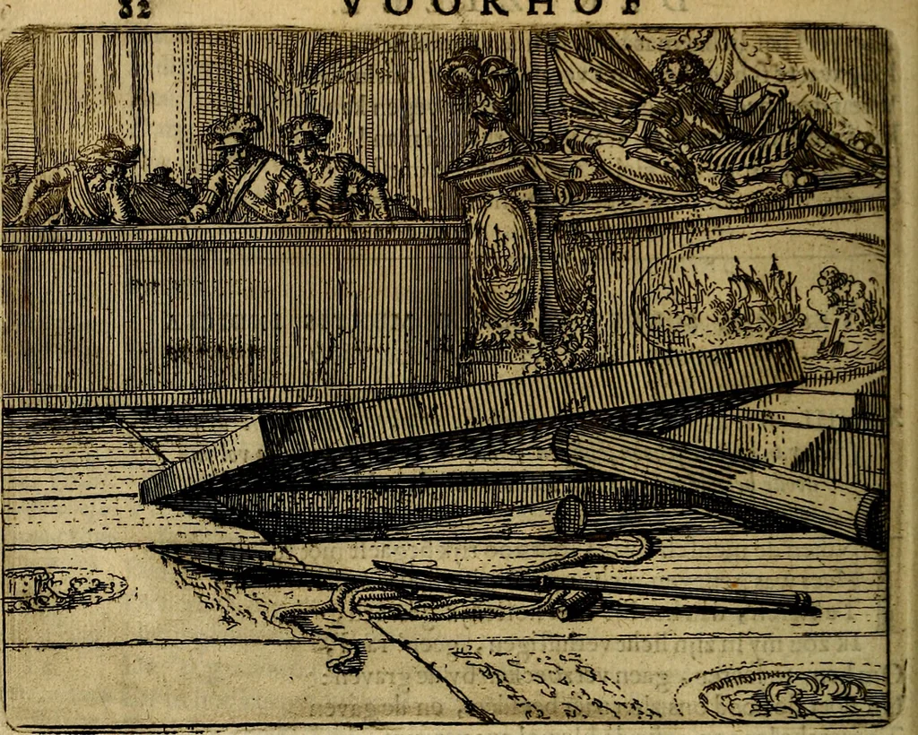 An illustration from Het voorhof der ziele, behangen met leerzaeme prenten en zinnebeelden, 1668, leaf 101