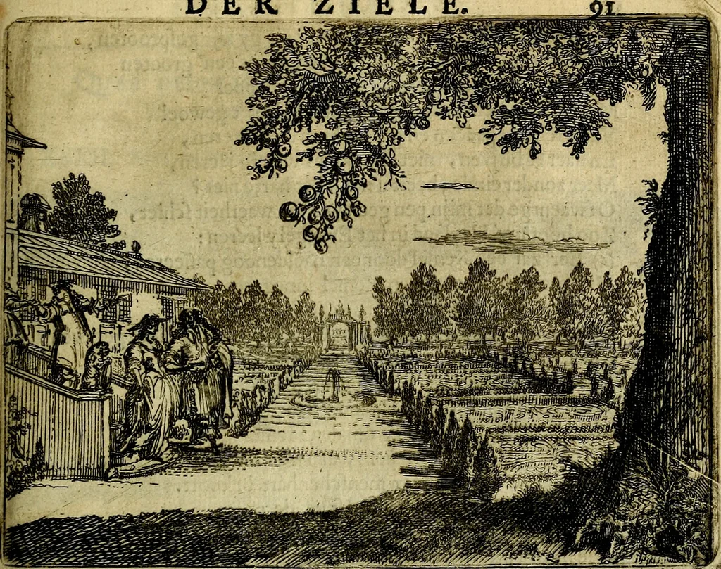 An illustration from Het voorhof der ziele, behangen met leerzaeme prenten en zinnebeelden, 1668, leaf 110
