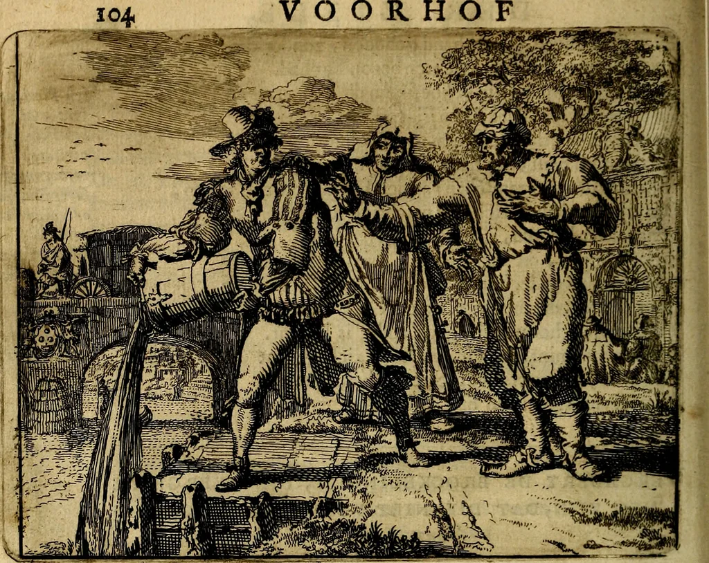 An illustration from Het voorhof der ziele, behangen met leerzaeme prenten en zinnebeelden, 1668, leaf 123