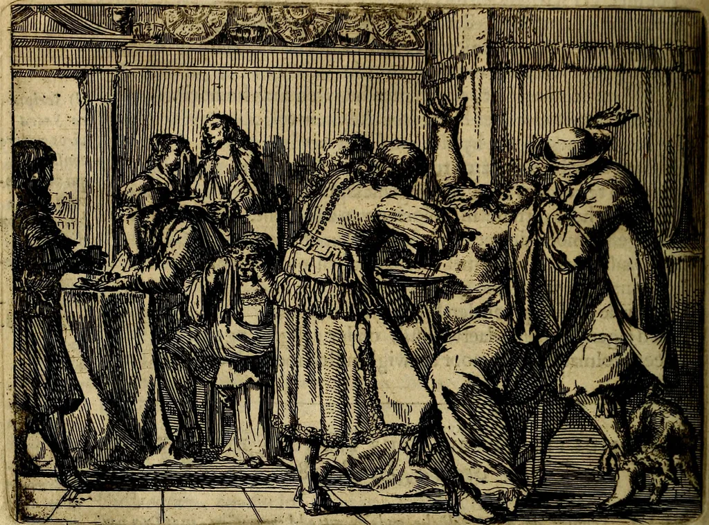 An illustration from Het voorhof der ziele, behangen met leerzaeme prenten en zinnebeelden, 1668, leaf 153