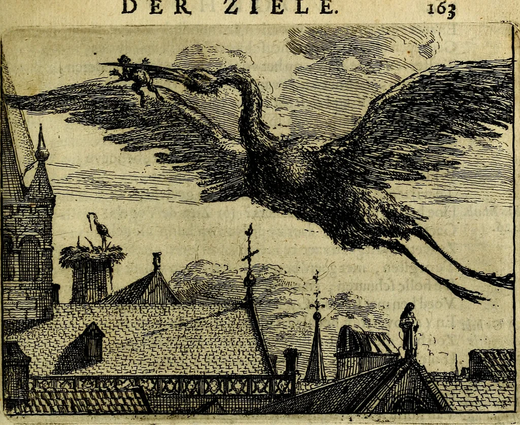 An illustration from Het voorhof der ziele, behangen met leerzaeme prenten en zinnebeelden, 1668, leaf 182