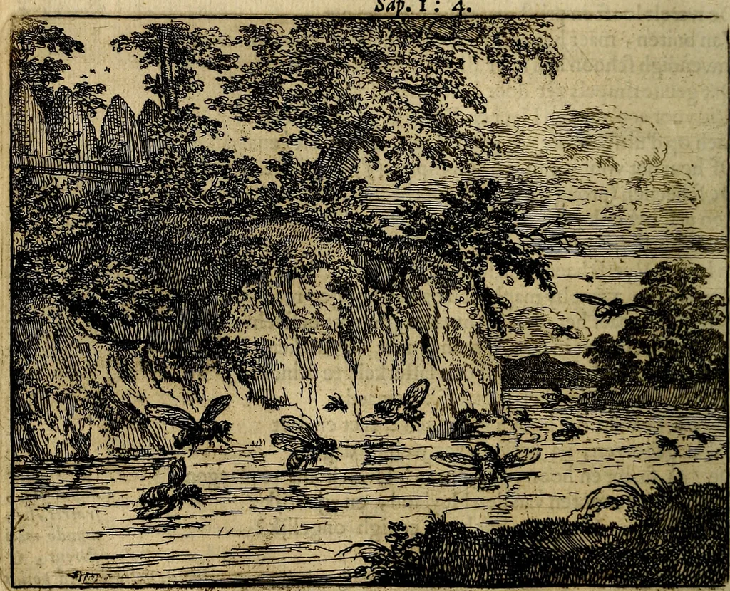 An illustration from Het voorhof der ziele, behangen met leerzaeme prenten en zinnebeelden, 1668, leaf 189