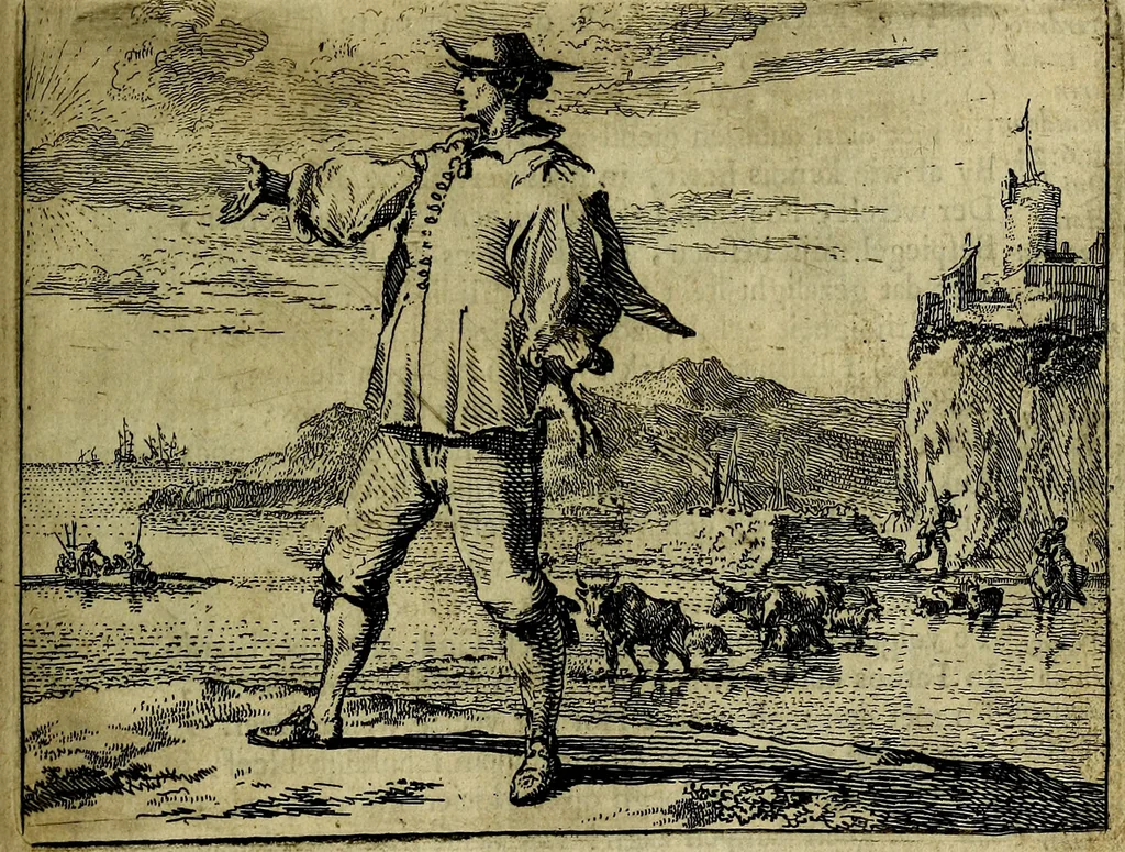 An illustration from Het voorhof der ziele, behangen met leerzaeme prenten en zinnebeelden, 1668, leaf 20