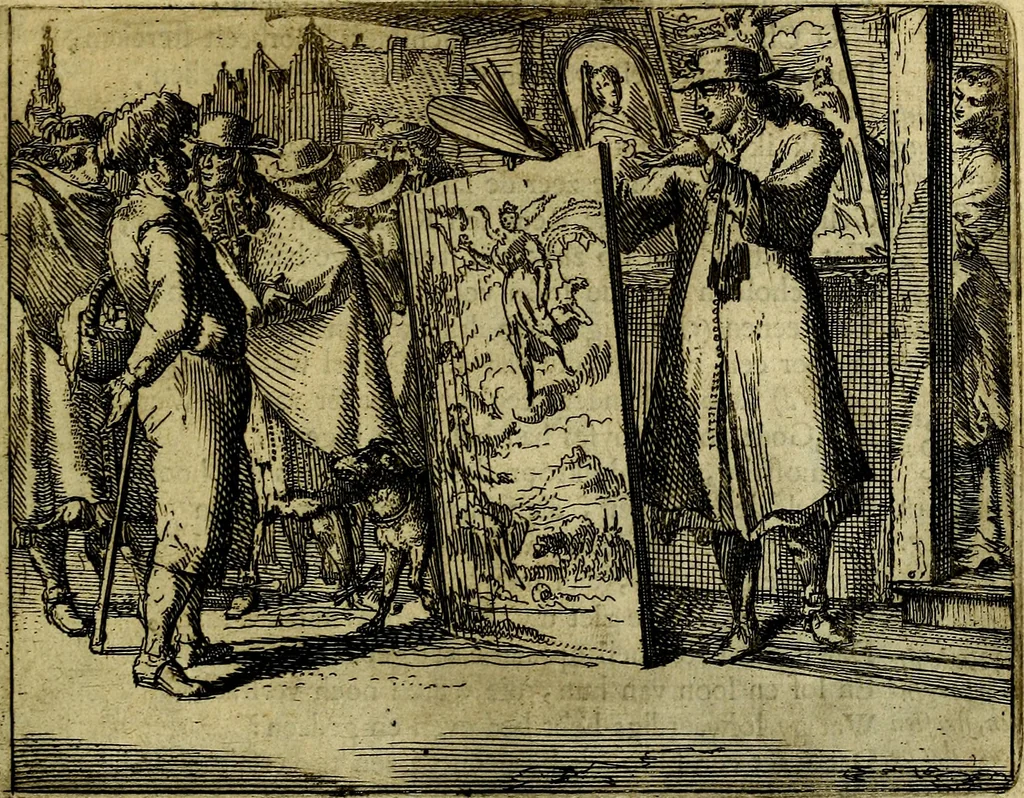 An illustration from Het voorhof der ziele, behangen met leerzaeme prenten en zinnebeelden, 1668, leaf 34