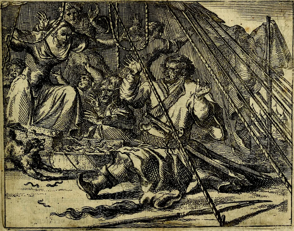 An illustration from Het voorhof der ziele, behangen met leerzaeme prenten en zinnebeelden, 1668, leaf 54