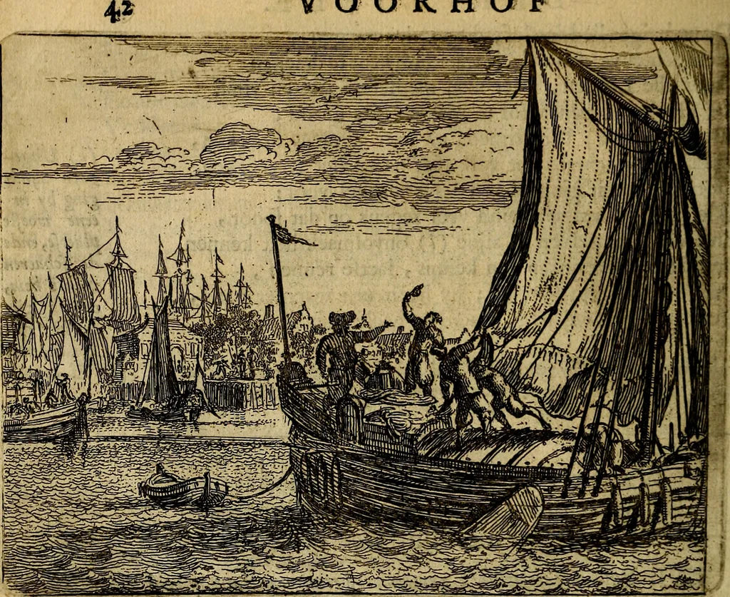 An illustration from Het voorhof der ziele, behangen met leerzaeme prenten en zinnebeelden, 1668, leaf 61