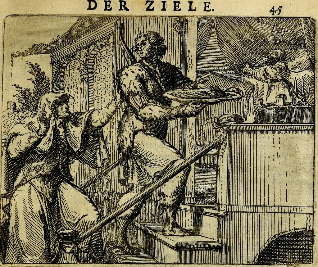 An illustration from Het voorhof der ziele, behangen met leerzaeme prenten en zinnebeelden, 1668, leaf 64