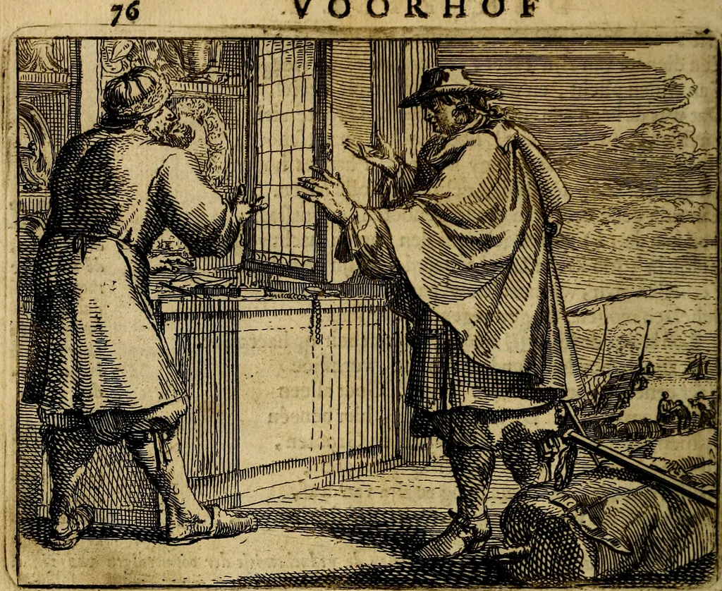 An illustration from Het voorhof der ziele, behangen met leerzaeme prenten en zinnebeelden, 1668, leaf 95