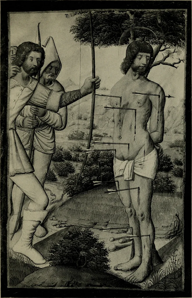An illustration from Heures dites de Henri IV; reproduction réduite des 60 peintures du manuscrit latin 1171 de la Bibliothèque nationale, 1908, leaf 116