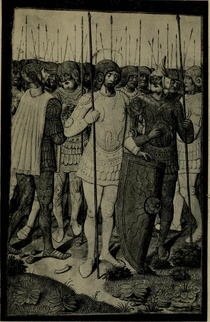 An illustration from Heures dites de Henri IV; reproduction réduite des 60 peintures du manuscrit latin 1171 de la Bibliothèque nationale, 1908, leaf 118