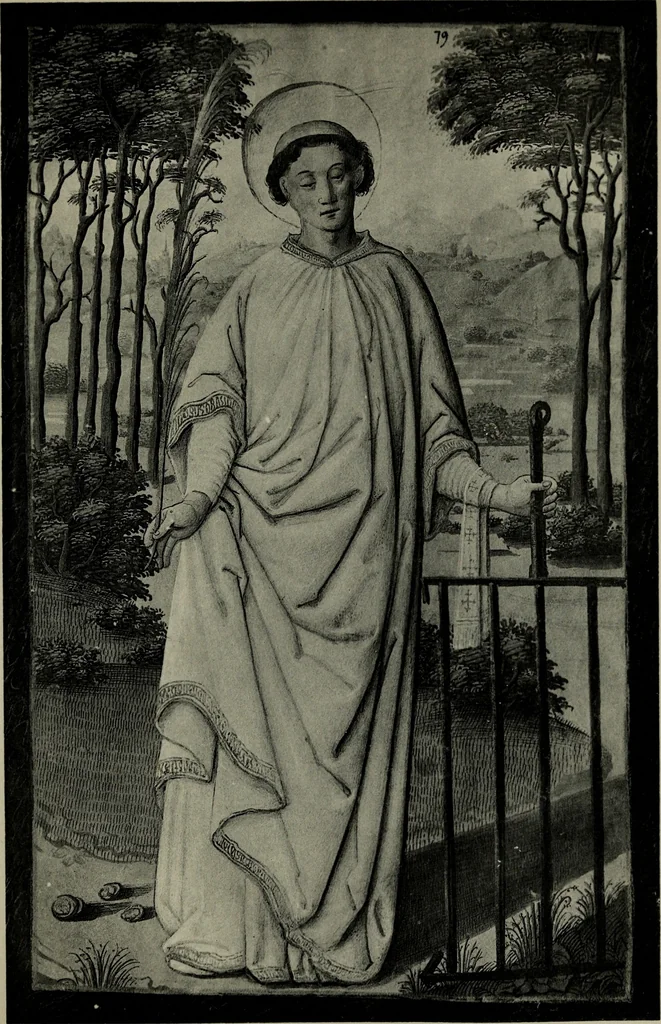 An illustration from Heures dites de Henri IV; reproduction réduite des 60 peintures du manuscrit latin 1171 de la Bibliothèque nationale, 1908, leaf 120