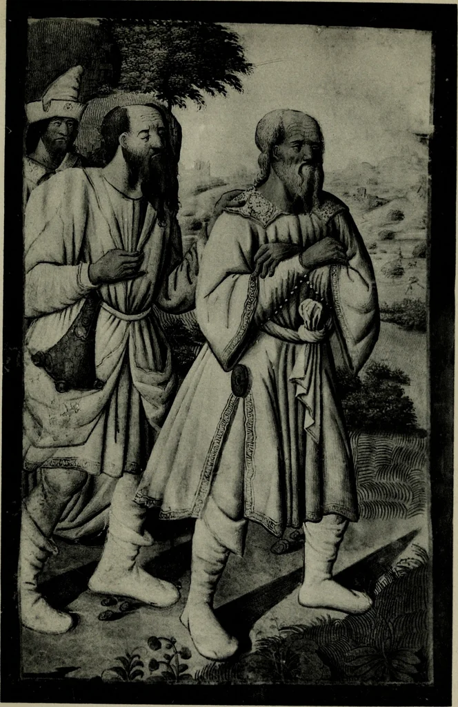 An illustration from Heures dites de Henri IV; reproduction réduite des 60 peintures du manuscrit latin 1171 de la Bibliothèque nationale, 1908, leaf 34