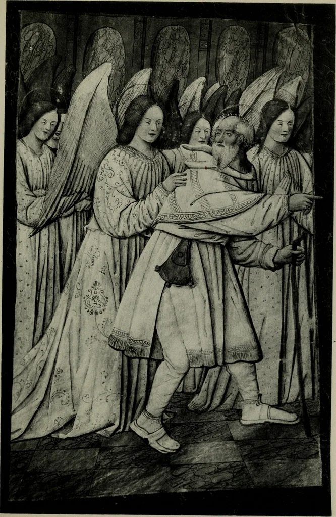 An illustration from Heures dites de Henri IV; reproduction réduite des 60 peintures du manuscrit latin 1171 de la Bibliothèque nationale, 1908, leaf 38
