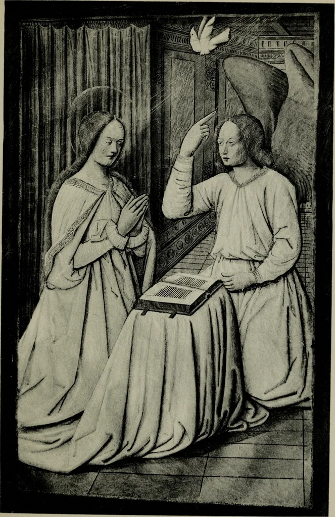 An illustration from Heures dites de Henri IV; reproduction réduite des 60 peintures du manuscrit latin 1171 de la Bibliothèque nationale, 1908, leaf 48
