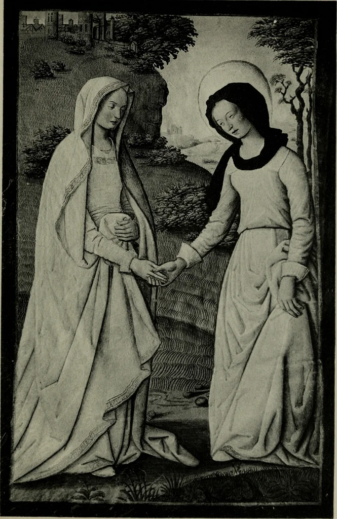 An illustration from Heures dites de Henri IV; reproduction réduite des 60 peintures du manuscrit latin 1171 de la Bibliothèque nationale, 1908, leaf 50