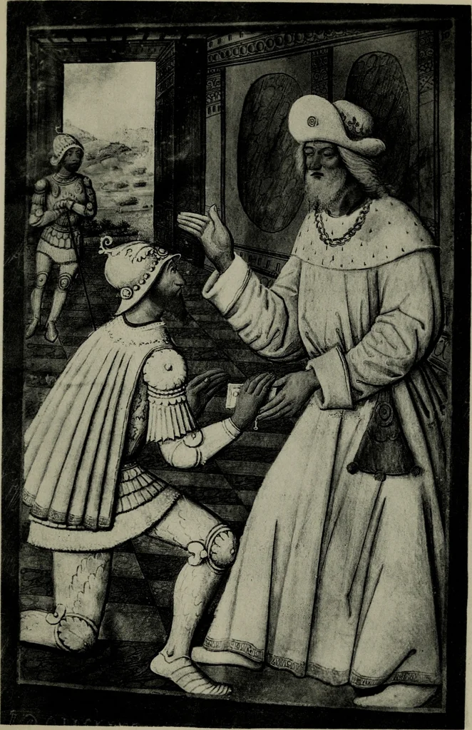 An illustration from Heures dites de Henri IV; reproduction réduite des 60 peintures du manuscrit latin 1171 de la Bibliothèque nationale, 1908, leaf 88