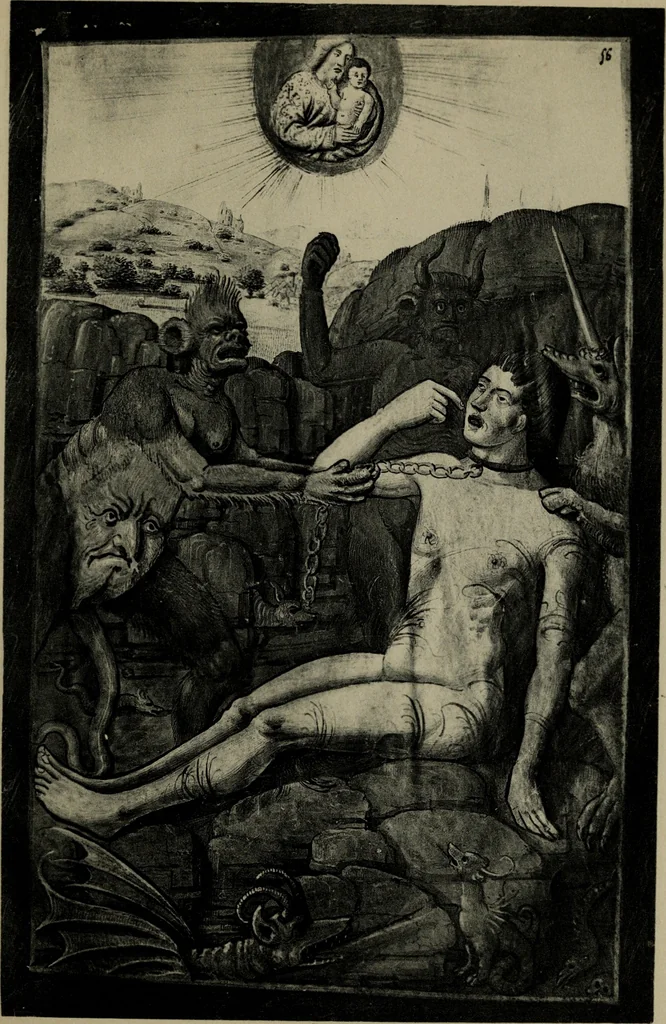 An illustration from Heures dites de Henri IV; reproduction réduite des 60 peintures du manuscrit latin 1171 de la Bibliothèque nationale, 1908, leaf 92