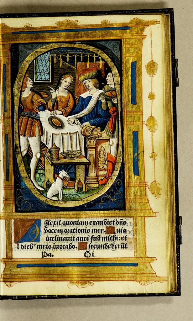 An illustration from Heures a lusaige de Paris : tout au long sans riens requerir auecques plusieurs sufrages et oraisons, 1522, leaf 105