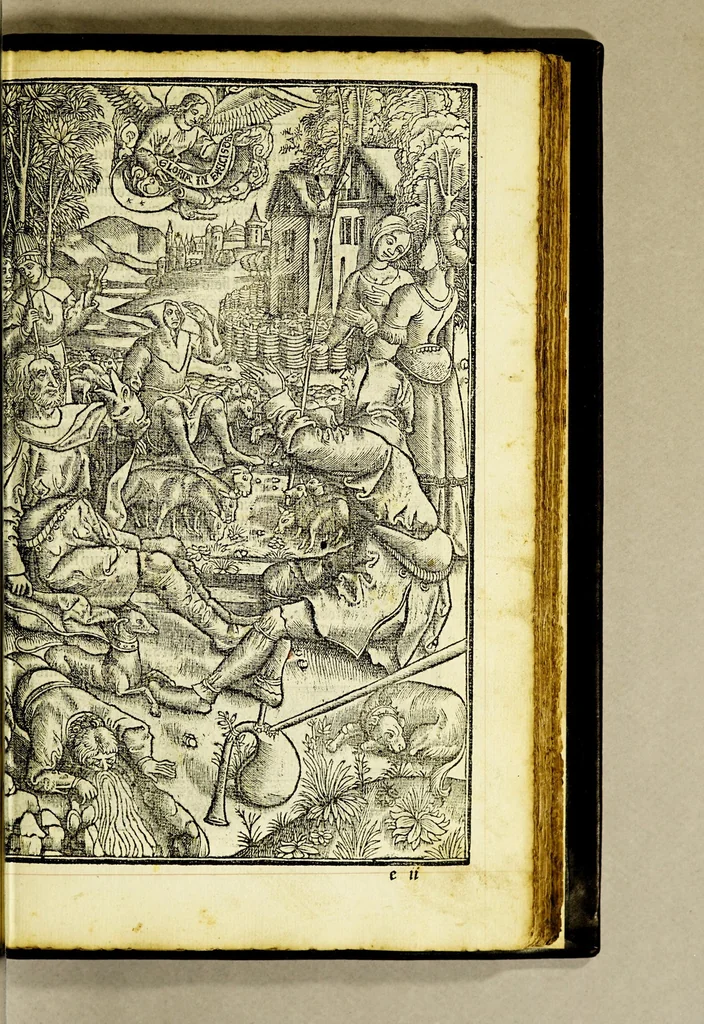 An illustration from [Heures a lusaige de Troyes], 1515, leaf 59