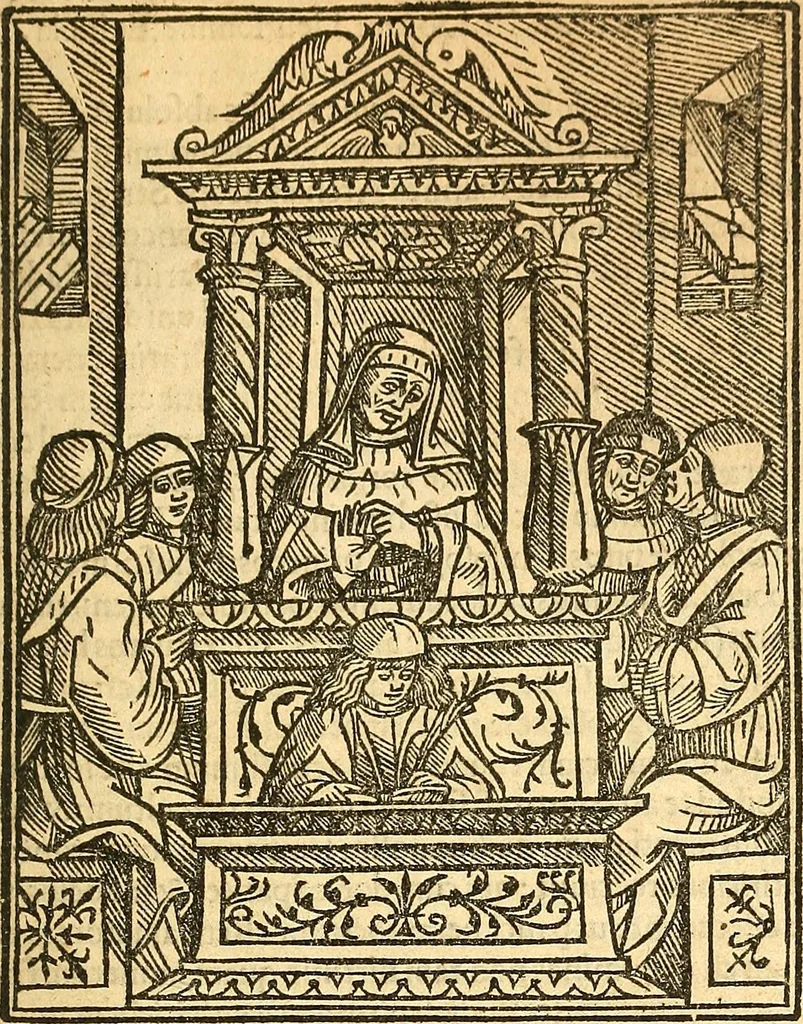 An illustration from Heus lector amice Galeotii Martii Narnie[n]sis Homo lecturie[n]ti tibi duobus libris exteriorib[us] me[m]bris, i[n]terioribusq[ue] co[n]stabat i[n]teger ... Georgii Merulae in De homine librum ... rursus i[n] Georgii scripta Galeotti Refutatio i[n]geniosa .., 1517, leaf 6