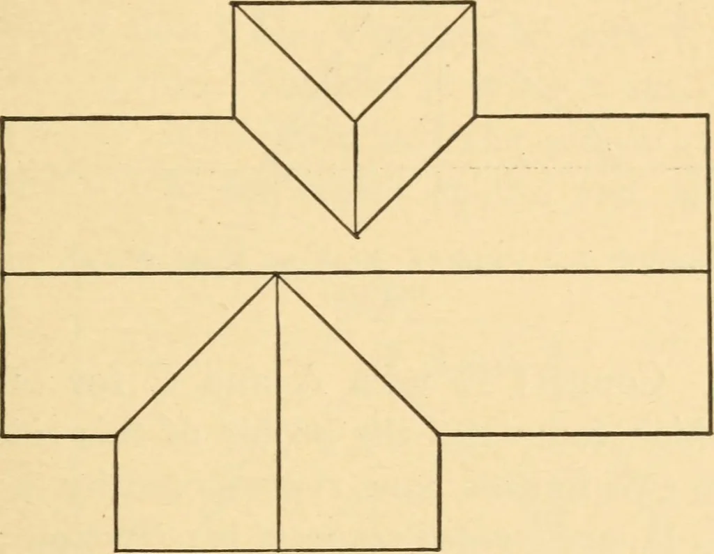 An illustration from Hicks' Builders' guide, comprising an easy, practical system of estimating material and labor for carpenters, contractors and builders, 1907, leaf 33