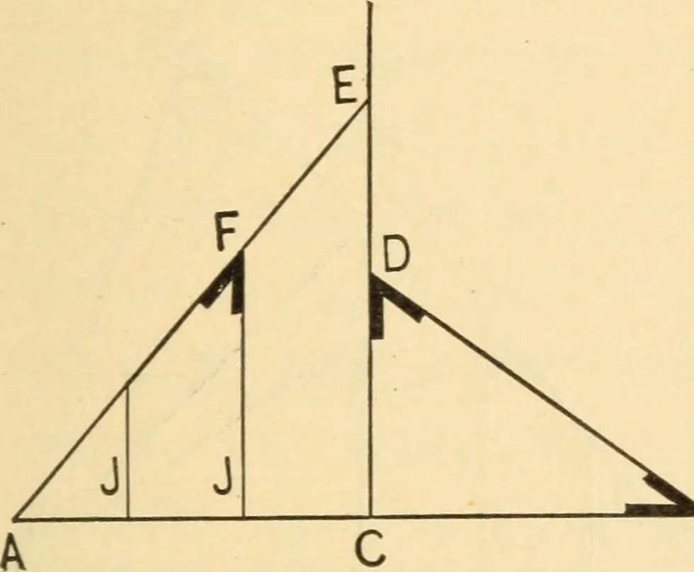 An illustration from Hicks' Builders' guide, comprising an easy, practical system of estimating material and labor for carpenters, contractors and builders, 1907, leaf 89