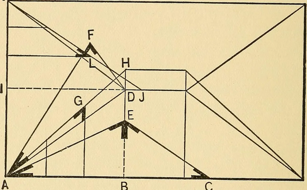 An illustration from Hicks' builders' guide : comprising an easy, practical system of estimating material and labor for carpenters, contractors and builders .., 1910, leaf 104