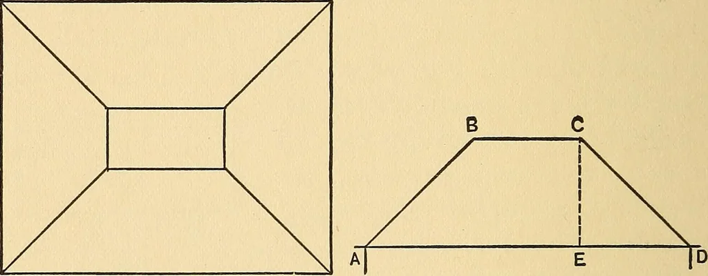 An illustration from Hicks' builders' guide : comprising an easy, practical system of estimating material and labor for carpenters, contractors and builders .., 1910, leaf 30