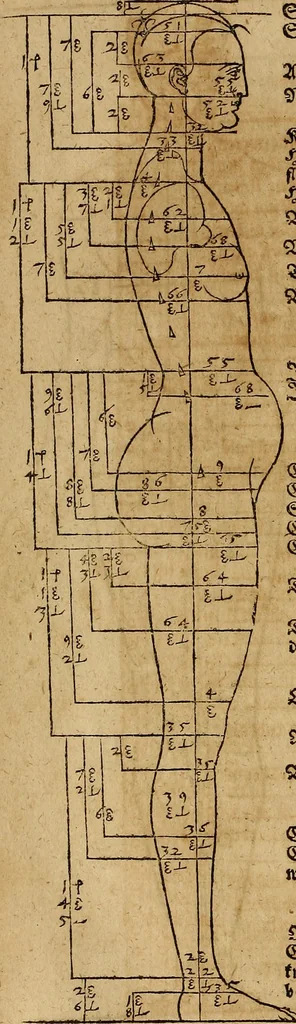 An illustration from Hierinn sind begriffen vier Bucher von menschlicher Proportion durch Albrechten Durer von Nurerberg [sic.] erfunden und beschuben zu nutz allen denen so zu diser kunst lieb tragen, 1528, leaf 103