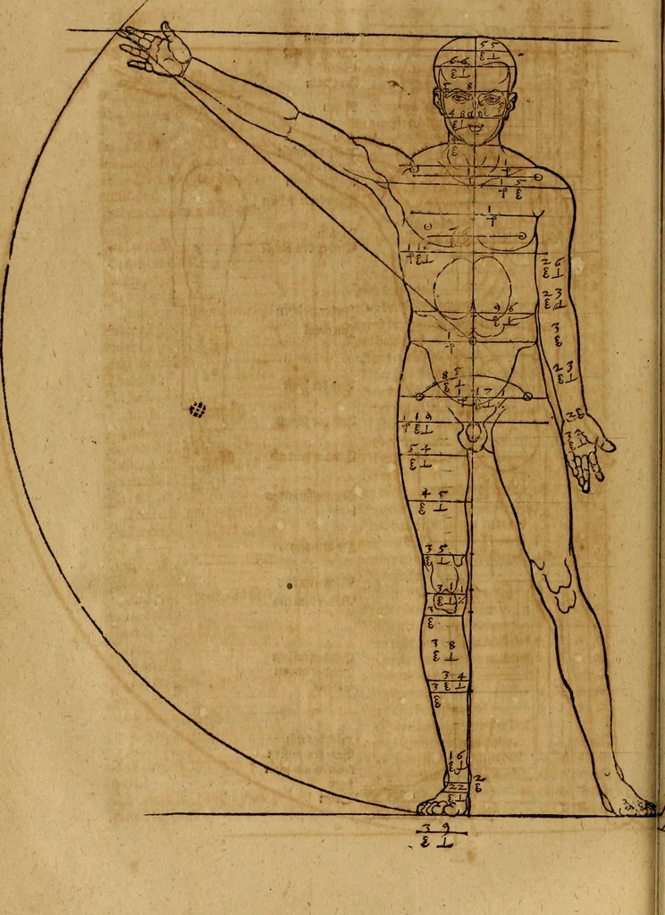 An illustration from Hierinn sind begriffen vier Bucher von menschlicher Proportion durch Albrechten Durer von Nurerberg [sic.] erfunden und beschuben zu nutz allen denen so zu diser kunst lieb tragen, 1528, leaf 107