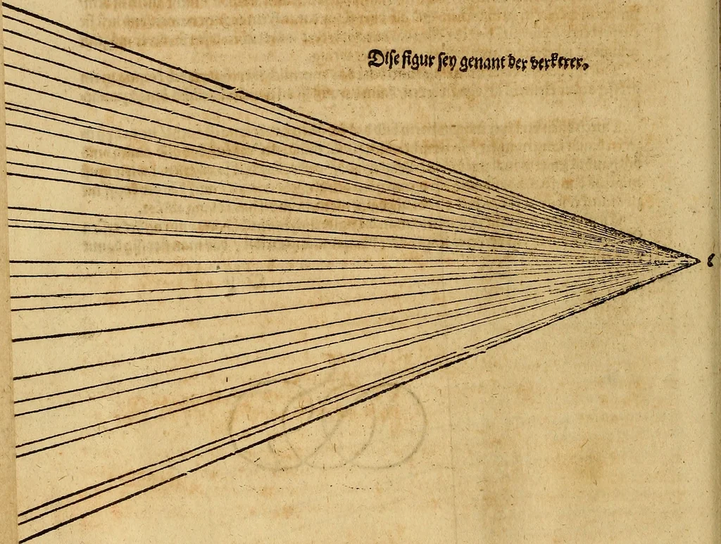 An illustration from Hierinn sind begriffen vier Bucher von menschlicher Proportion durch Albrechten Durer von Nurerberg [sic.] erfunden und beschuben zu nutz allen denen so zu diser kunst lieb tragen, 1528, leaf 143