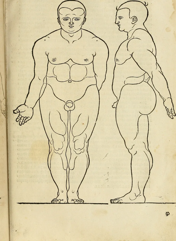 An illustration from Hierinn sind begriffen vier Bucher von menschlicher Proportion durch Albrechten Durer von Nurerberg [sic.] erfunden und beschuben zu nutz allen denen so zu diser kunst lieb tragen, 1528, leaf 150