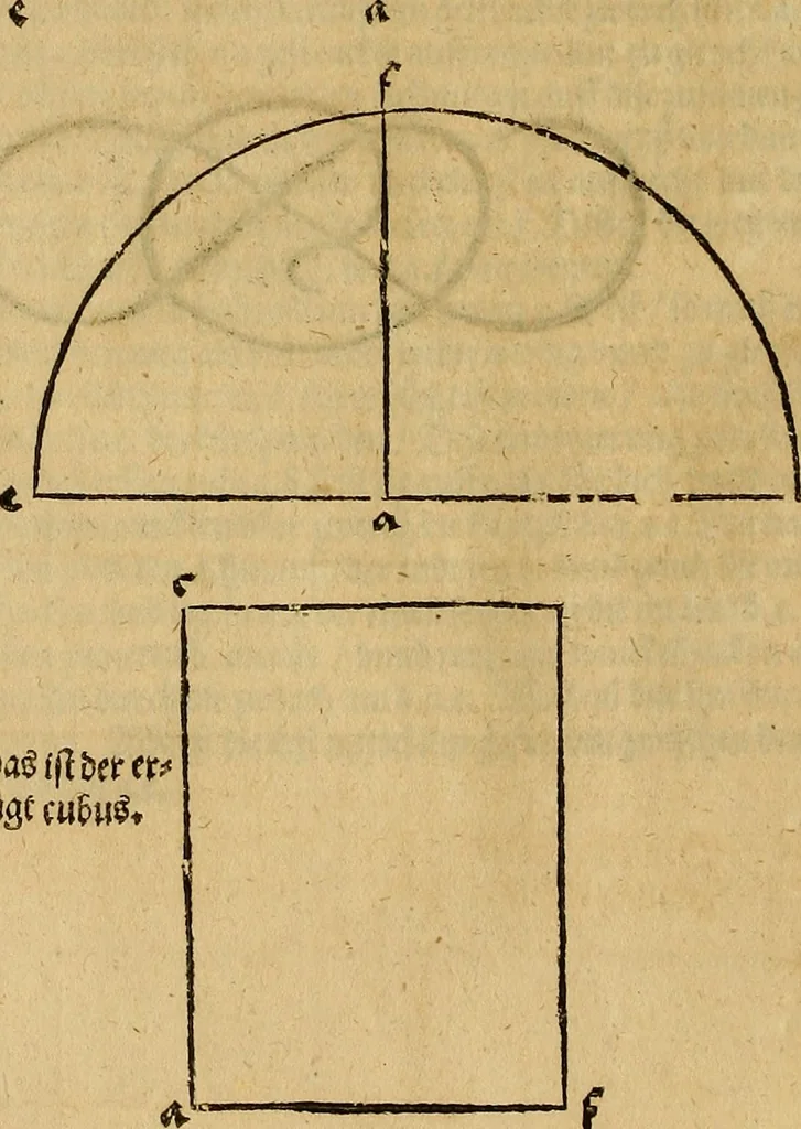 An illustration from Hierinn sind begriffen vier Bucher von menschlicher Proportion durch Albrechten Durer von Nurerberg [sic.] erfunden und beschuben zu nutz allen denen so zu diser kunst lieb tragen, 1528, leaf 153