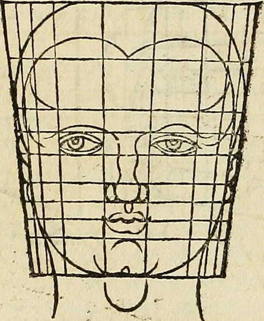 An illustration from Hierinn sind begriffen vier Bucher von menschlicher Proportion durch Albrechten Durer von Nurerberg [sic.] erfunden und beschuben zu nutz allen denen so zu diser kunst lieb tragen, 1528, leaf 156