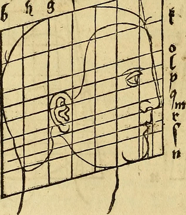 An illustration from Hierinn sind begriffen vier Bucher von menschlicher Proportion durch Albrechten Durer von Nurerberg [sic.] erfunden und beschuben zu nutz allen denen so zu diser kunst lieb tragen, 1528, leaf 157