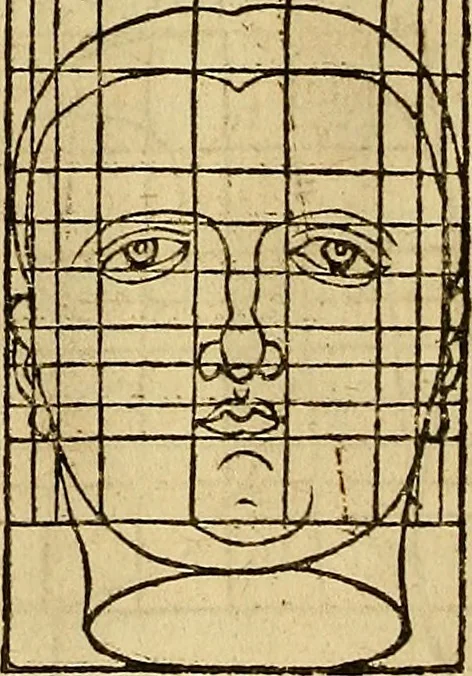 An illustration from Hierinn sind begriffen vier Bucher von menschlicher Proportion durch Albrechten Durer von Nurerberg [sic.] erfunden und beschuben zu nutz allen denen so zu diser kunst lieb tragen, 1528, leaf 157