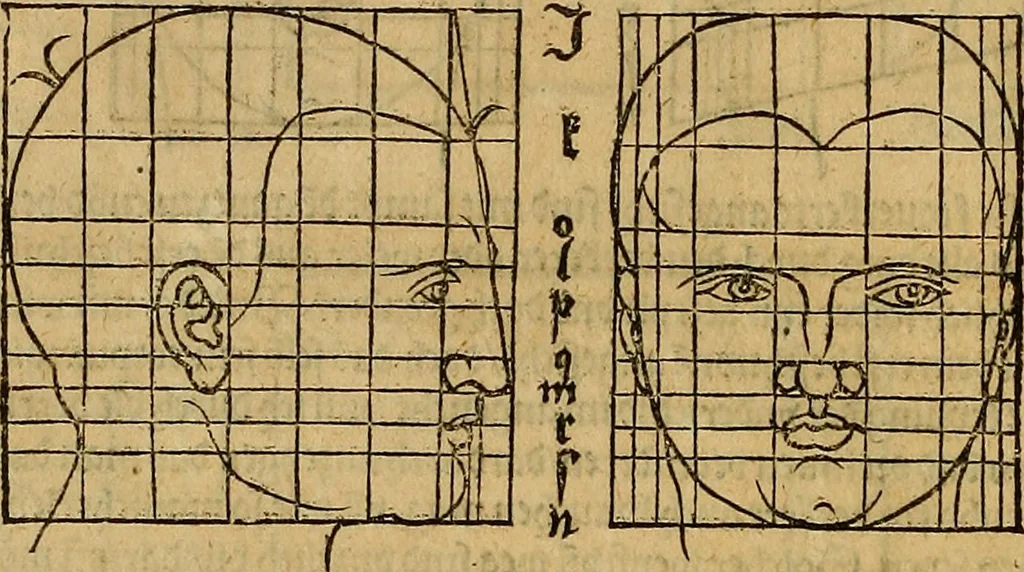 An illustration from Hierinn sind begriffen vier Bucher von menschlicher Proportion durch Albrechten Durer von Nurerberg [sic.] erfunden und beschuben zu nutz allen denen so zu diser kunst lieb tragen, 1528, leaf 159