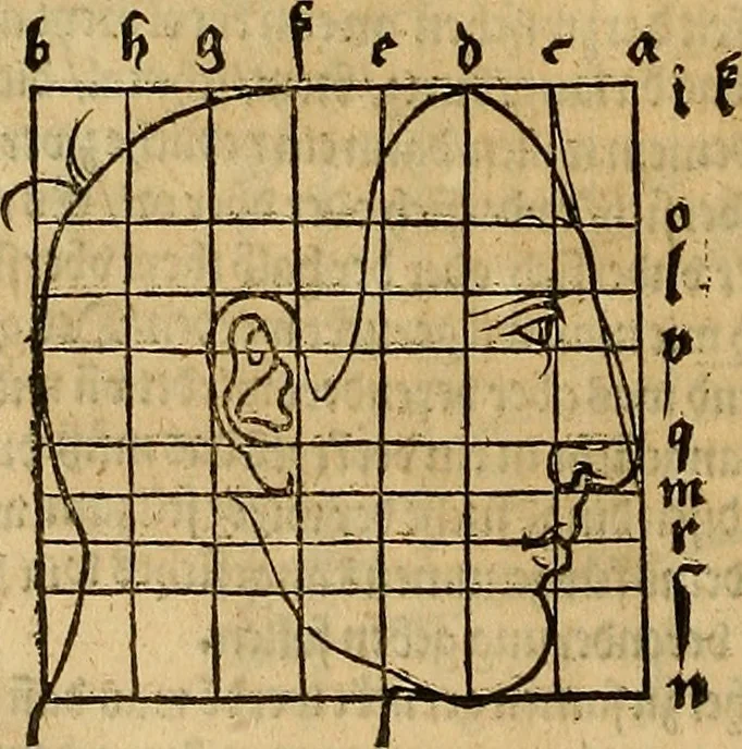 An illustration from Hierinn sind begriffen vier Bucher von menschlicher Proportion durch Albrechten Durer von Nurerberg [sic.] erfunden und beschuben zu nutz allen denen so zu diser kunst lieb tragen, 1528, leaf 159