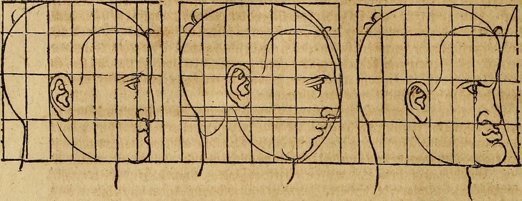 An illustration from Hierinn sind begriffen vier Bucher von menschlicher Proportion durch Albrechten Durer von Nurerberg [sic.] erfunden und beschuben zu nutz allen denen so zu diser kunst lieb tragen, 1528, leaf 165
