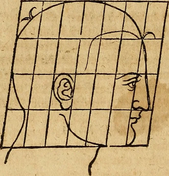 An illustration from Hierinn sind begriffen vier Bucher von menschlicher Proportion durch Albrechten Durer von Nurerberg [sic.] erfunden und beschuben zu nutz allen denen so zu diser kunst lieb tragen, 1528, leaf 165