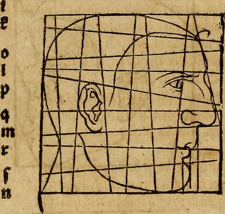 An illustration from Hierinn sind begriffen vier Bucher von menschlicher Proportion durch Albrechten Durer von Nurerberg [sic.] erfunden und beschuben zu nutz allen denen so zu diser kunst lieb tragen, 1528, leaf 169