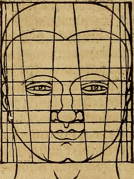 An illustration from Hierinn sind begriffen vier Bucher von menschlicher Proportion durch Albrechten Durer von Nurerberg [sic.] erfunden und beschuben zu nutz allen denen so zu diser kunst lieb tragen, 1528, leaf 171