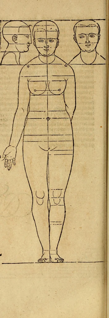 An illustration from Hierinn sind begriffen vier Bucher von menschlicher Proportion durch Albrechten Durer von Nurerberg [sic.] erfunden und beschuben zu nutz allen denen so zu diser kunst lieb tragen, 1528, leaf 175