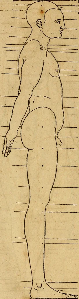 An illustration from Hierinn sind begriffen vier Bucher von menschlicher Proportion durch Albrechten Durer von Nurerberg [sic.] erfunden und beschuben zu nutz allen denen so zu diser kunst lieb tragen, 1528, leaf 189